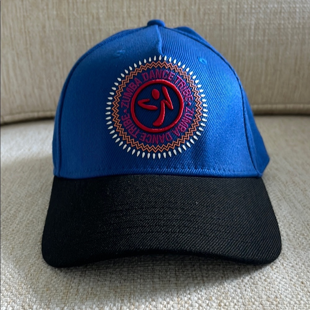 Zumba Fitness Blue and Black Hat with Embroidered Design